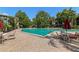 Community pool with ample seating at 200 Maitland Ave # 19, Altamonte Springs, FL 32701