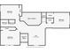 Upstairs floor plan featuring bedrooms, bathrooms, and a central loft area at 2607 Stanmore Ct, Orlando, FL 32817
