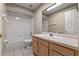 Full bathroom with shower and tub combination with single sink vanity at 2633 Pickett Downs Dr, Chuluota, FL 32766