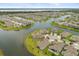 Aerial view of homes located in a lakeside community with beautiful waterfront properties at 2940 Nottel Dr, St Cloud, FL 34772