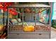 bedroom with custom built bedframe and a vibrant mural at 4441 Ganesha Loop, Kissimmee, FL 34746