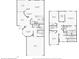 Layout of first and second floor featuring kitchen, garage and bedrooms at 585 Cruz Bay Cir, Winter Springs, FL 32708