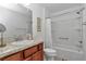 Bathroom with a tub-shower combination and vanity at 6223 Atkinson Ln, The Villages, FL 32163