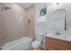 Well-appointed bathroom features shower and a single vanity at 1266 Saint Albans Loop, Lake Mary, FL 32746