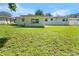 Spacious backyard, showcasing green grass and the home's clean, neutral-toned exterior at 1340 Continental Dr, Daytona Beach, FL 32117