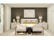Contemporary main bedroom with stylish seating area, ensuite and modern decor at 1365 Inkberry Cir, Deland, FL 32720