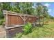 This animal pen features a chicken wire fence with greenery and a small chandelier at 16758 Ne 135Th Ave, Fort Mc Coy, FL 32134