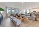 Open-concept living room with plenty of seating, natural light and decor at 2080 Ashwood Bluff Dr, Ocoee, FL 34761