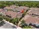 Aerial view of the community showcases a desirable neighborhood with lush landscaping and well-maintained homes at 2952 Lucayan Harbour Cir # 105, Kissimmee, FL 34746