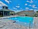 A large community pool with an adjacent covered shelter invites residents to enjoy fun and relaxation on sunny days at 3624 Sungrove Cir, Sanford, FL 32771