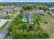 Stunning aerial perspective featuring a home with a private pool and lush surroundings at 3865 W Stillwood Ln, Lake Mary, FL 32746
