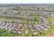 Aerial view of a community with many homes, landscaping, and green spaces under a blue sky at 7521 Marker Ave, Kissimmee, FL 34747