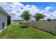 Expansive fenced-in backyard with lush green grass and scenic neighborhood views at 1132 Sugarwood St, Davenport, FL 33837
