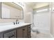 Updated bathroom with new vanity and modern fixtures at 13146 Odyssey Lake Way, Orlando, FL 32826