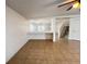 Spacious living room featuring tile floors, a ceiling fan, and an open floor plan at 1325 Bella Coola Dr, Orlando, FL 32828