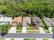 Aerial view of the home showing its location in a quiet neighborhood at 14780 Hartford Run Dr, Orlando, FL 32828