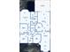 Detailed floor plan of home layout featuring the living room, kitchen, bedrooms, and bathrooms at 14780 Hartford Run Dr, Orlando, FL 32828