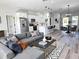 Spacious open-concept living area seamlessly connecting to the kitchen and dining space at 16494 Sw 54Th Court Rd, Ocala, FL 34473