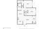 Floorplan of the condo featuring a spacious layout with a balcony and storage area at 1979 Summer Club Dr # 111, Oviedo, FL 32765