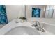 Modern bathroom with quartz countertops, stylish fixtures, and a large mirror at 3326 Arch Ave, Ormond Beach, FL 32174
