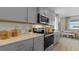 Contemporary kitchen with stainless steel appliances and modern cabinetry at 3326 Arch Ave, Ormond Beach, FL 32174
