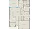 Detailed floor plan showcasing the layout of this home with a three-car garage at 3814 Blue Vale Dr, Davenport, FL 33837