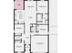 Detailed floorplan showcasing the layout of the home with bedrooms, kitchen, great room, and garage at 4859 Sunflower St, Lake Hamilton, FL 33851