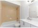 Bathroom featuring a shower-tub combo and a modern vanity at 4878 Tangerine Ave # 4878, Winter Park, FL 32792