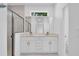 Bright bathroom with white marble and glass shower at 506 Marion Oaks Trl, Ocala, FL 34473