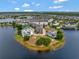 Waterfront modern home with solar panels in a scenic community by the lake at 8157 Elion St, Orlando, FL 32827