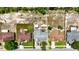 Aerial view of homes showing roof lines and lots at 978 N Jerico Dr, Casselberry, FL 32707
