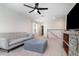 Upstairs bonus room with comfortable seating, neutral carpet, and ample natural light at 1073 River Otter Way, Deland, FL 32720