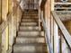 New construction showing the wooden staircase framing with visible wood studs at 15465 Hamlin Park Drive, Winter Garden, FL 34787