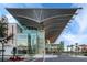 Downtown Orlando has a modern and futuristic design, with a pedestrian bridge and a red sports car at 338 E Anderson St, Orlando, FL 32801