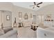 Spacious living room features vaulted ceilings, neutral decor, and ample seating at 4270 Swan St, Haines City, FL 33844