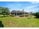 Rear of home showcasing a screened pool area, perfect for outdoor relaxation at 887 Lancer Cir, Ocoee, FL 34761