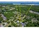 Scenic aerial view of community with Overlook Park and Lake Jesup in the distance at 934 Jessamy St, Oviedo, FL 32765