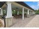 Outdoor pavilion with picnic tables, ceiling fans, and ample space for gatherings at 1835 Southern Red Oak Ct, Ocoee, FL 34761