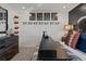 Sports-themed bedroom with a custom wall mural and unique decor, perfect for a young sports enthusiast at 2054 Education St, St Cloud, FL 34771
