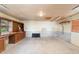 Unfinished basement with work bench, ready for customization and additional living space at 244 Angeles Rd, Debary, FL 32713