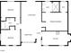 Detailed floor plan showcasing the layout of bedrooms, bathrooms, living areas, and kitchen at 3321 Crimson Ln, Deltona, FL 32738