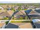 Aerial view of homes with covered patios, fenced yards, and neatly manicured lawns at 3925 Green Sabal Dr, Orlando, FL 32824