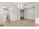 Spacious dining area with tile flooring, chandelier, and easy access to the kitchen at 3925 Green Sabal Dr, Orlando, FL 32824