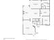 Floor plan showing layout of the first floor, including living room, kitchen, bedrooms, and bathrooms at 4249 Andover Cay Blvd, Orlando, FL 32825