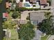Breathtaking aerial shot of luxurious waterfront homes, revealing impressive pools and meticulously kept landscaping at 5127 Leeward Way, Orlando, FL 32809