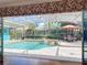 Enjoy the view of the screened pool area, perfect for relaxation and entertainment from the comfort of the house at 5127 Leeward Way, Orlando, FL 32809