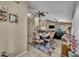 Open-concept dining area flowing into the living room, perfect for entertaining and Gathering gatherings at 112 Cordova Ave, Davenport, FL 33897
