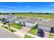 An aerial view of the property showcasing the surrounding neighborhood and green spaces at 1127 Foreshore Ln, Haines City, FL 33844