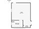 Floor plan of the detached suite, featuring the living area, bathroom and closet spaces at 141 S Central Ave, Apopka, FL 32703