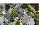 Aerial view of houses with a swimming pool at 208 Frinton Cv, Longwood, FL 32779